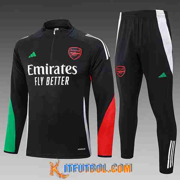 Chandal Equipos De Futbol Arsenal Ninos Negro/Verde/Rojo 2024/2025 -02