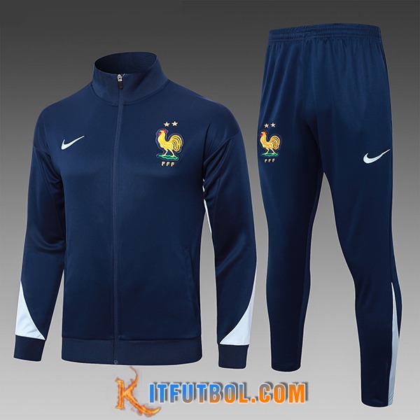 Chandal Equipos De Futbol Francia Ninos azul real 2024/2025 -02