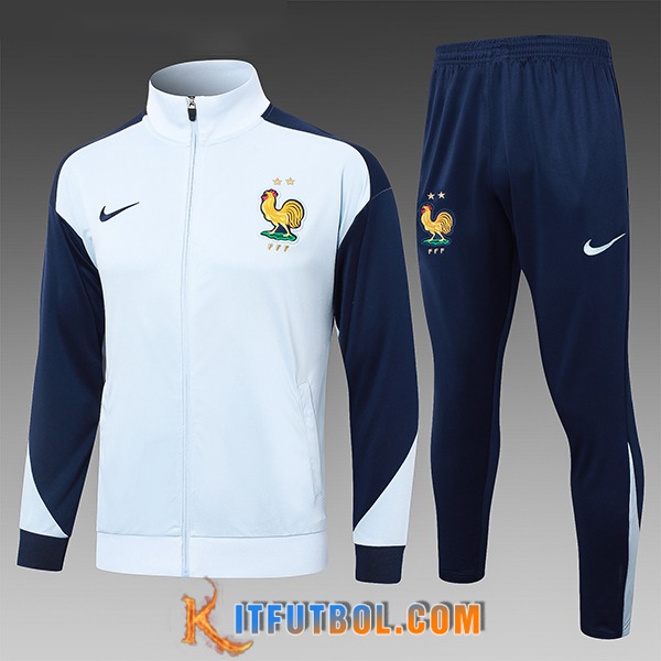 Chandal Equipos De Futbol Francia Ninos Blanco/Azul 2024/2025