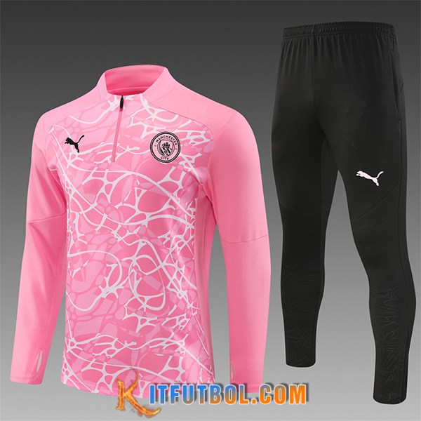Chandal Equipos De Futbol Manchester City Ninos Rosa/Blanco 2024/2025