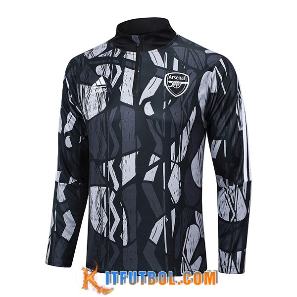 Sudadera De Entrenamiento Arsenal Negro/Gris 2024/2025