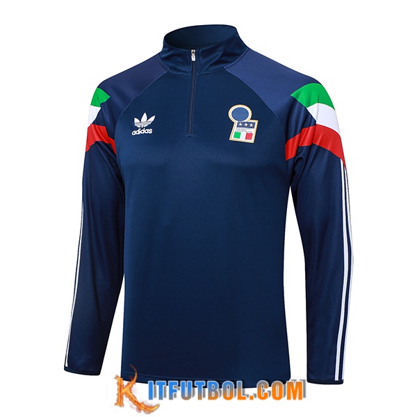 Sudadera De Entrenamiento Italia Azul Oscuro 2024/2025