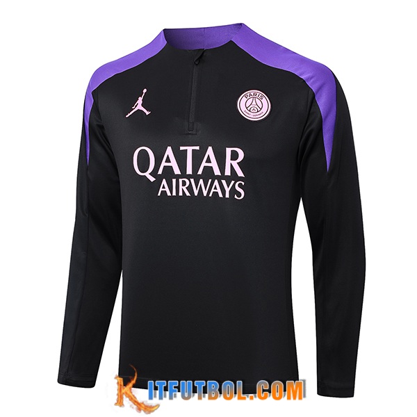Sudadera De Entrenamiento PSG Negro/Violeta 2024/2025