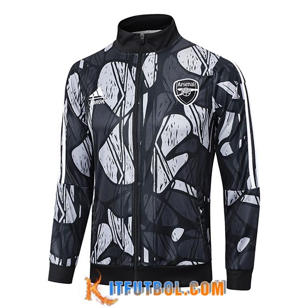 Chaquetas Futbol Arsenal Negro/Gris 2024/2025