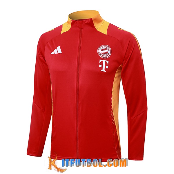 Chaquetas Futbol Bayern Munich Rojo/Naranja 2024/2025 -02