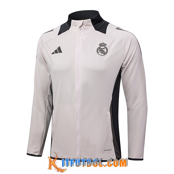 Chaquetas Futbol Real Madrid Rosa/Gris 2024/2025