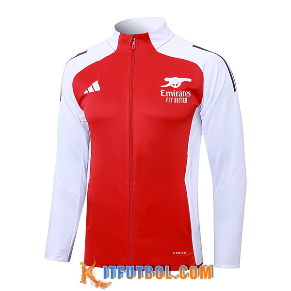 Chaquetas Futbol Arsenal Blanco/Rojo 2024/2025