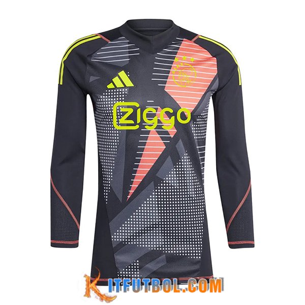 Camisetas De Futbol Ajax Portero Manga Largas Negro 2024/2025