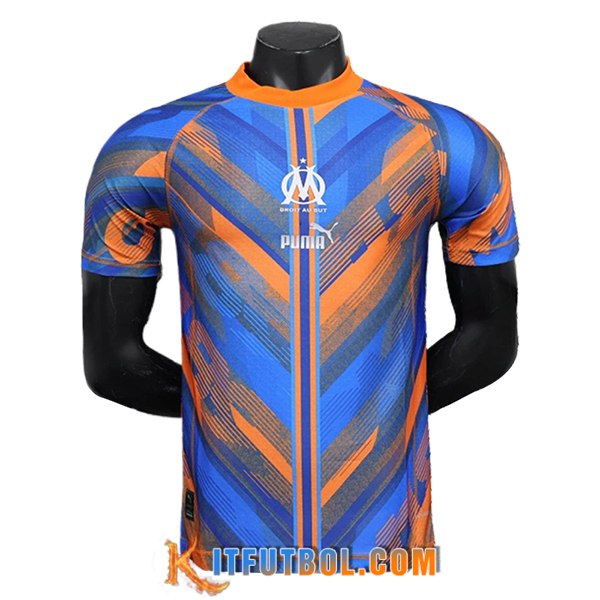 Camisetas De Futbol Marsella OM Special Edition Naranja/Azul 2024/2025
