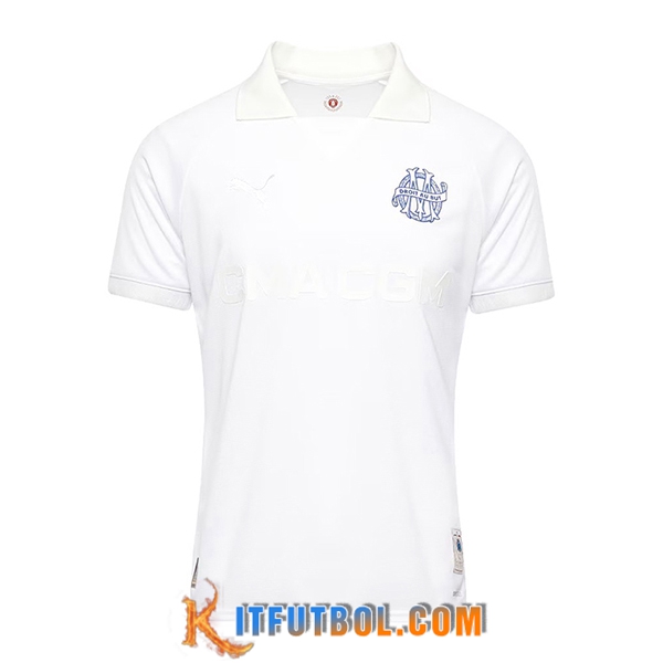 Nueva Camisetas De Futbol Marsella OM 125th Anniversary Blanco 2024/2025
