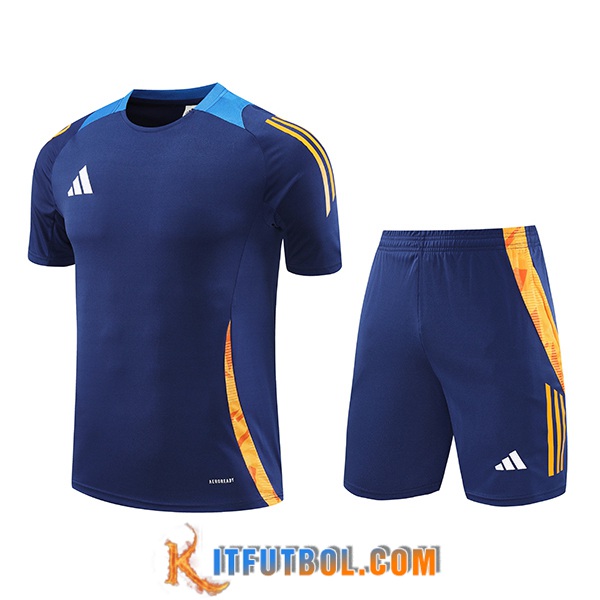 Camiseta Entrenamiento Adidas Azul/Naranja 2024/2025
