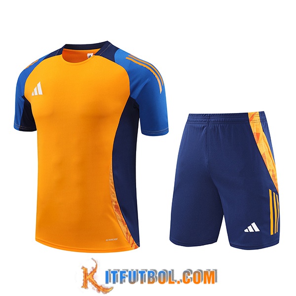 Camiseta Entrenamiento Adidas Naranja/Azul 2024/2025