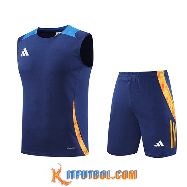 Camiseta Entrenamiento sin mangas Adidas Azul/Naranja 2024/2025