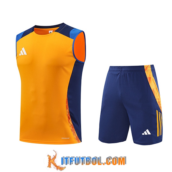Camiseta Entrenamiento sin mangas Adidas Naranja/Azul 2024/2025