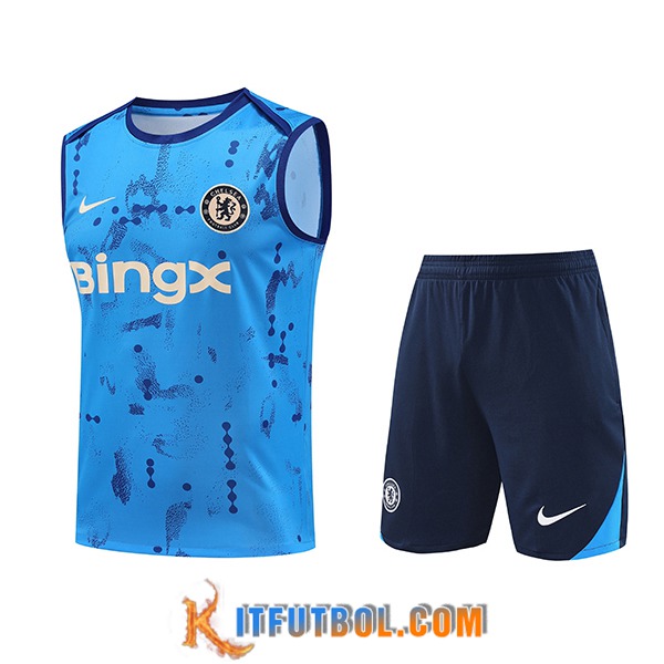 Camiseta Entrenamiento sin mangas FC Chelsea Azul 2024/2025