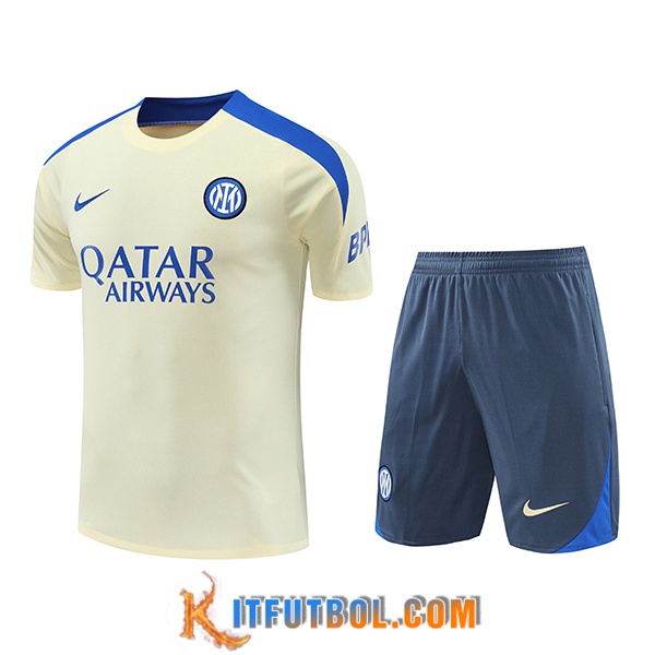 Camiseta Entrenamiento Inter Milan Amarillo/Azul 2024/2025