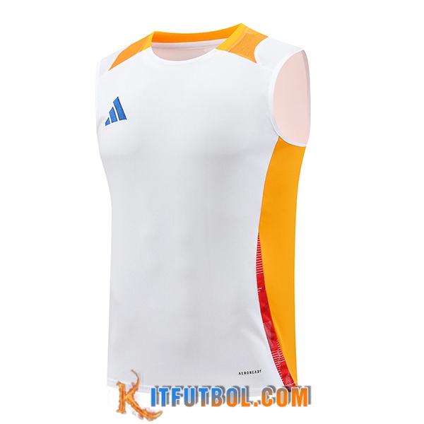 Chalecos De Futbol Adidas Blanco/Naranja 2024/2025