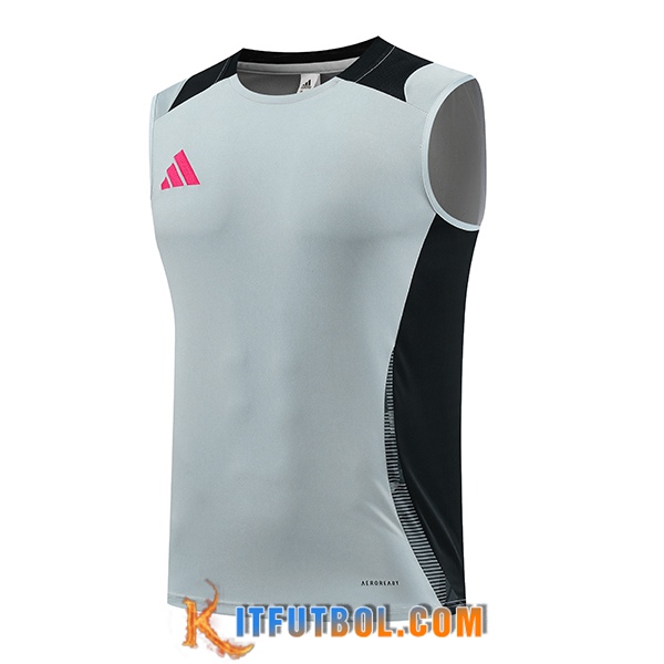 Chalecos De Futbol Adidas Gris/Negro/Rosa 2024/2025