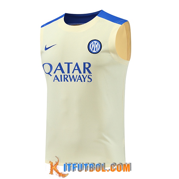Chalecos De Futbol Inter Milan Amarillo/Azul 2024/2025