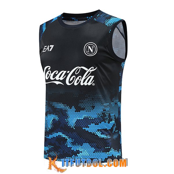 Chalecos De Futbol SSC Napoli Negro/Azul 2024/2025