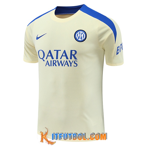 Camiseta Entrenamiento Inter Milan Amarillo/Azul 2024/2025