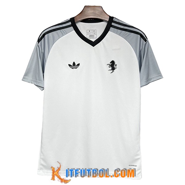 Camiseta Entrenamiento Juventus Blanco/Negro/Gris 2024/2025