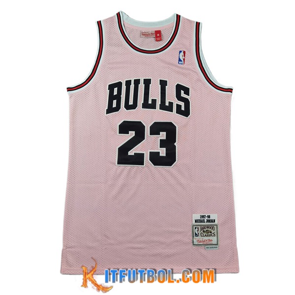 Camisetas Chicago Bulls (JORDAN #23) 2024/25 Rosa/Negro
