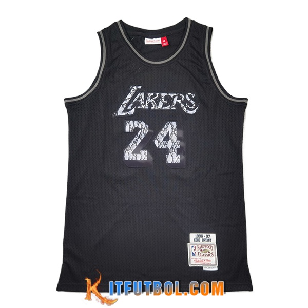 Camisetas Los Angeles Lakers (BRYANT #24) 2024/25 Negro/Gris