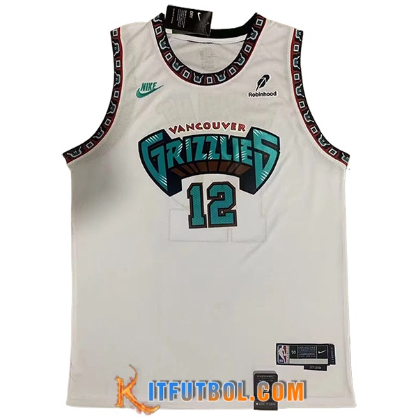 Camisetas Memphis Grizzlies (MORANT #12) 2024/25 Blanco/Verde