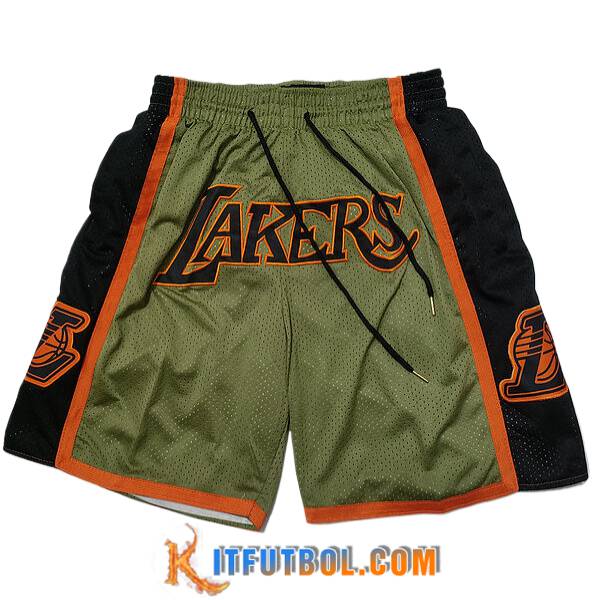 Cortos NBA Los Angeles Lakers 2024/25 Verde/Negro/Naranja
