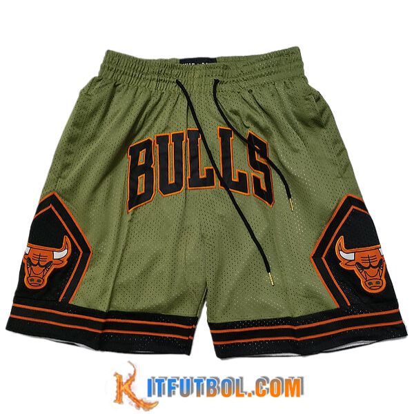 Cortos NBA Chicago Bulls 2024/25 Verde/Negro/Naranja