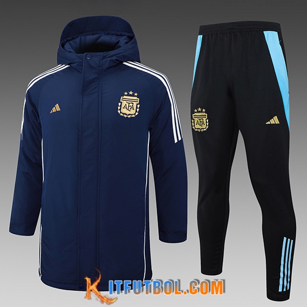 Chandal Plumas Con Capucha Argentina azul real 2024/2025 -02