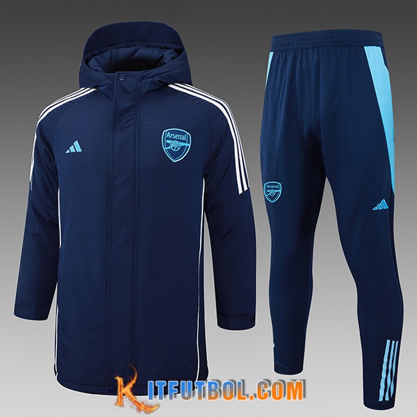 Chandal Plumas Con Capucha Arsenal azul real 2024/2025