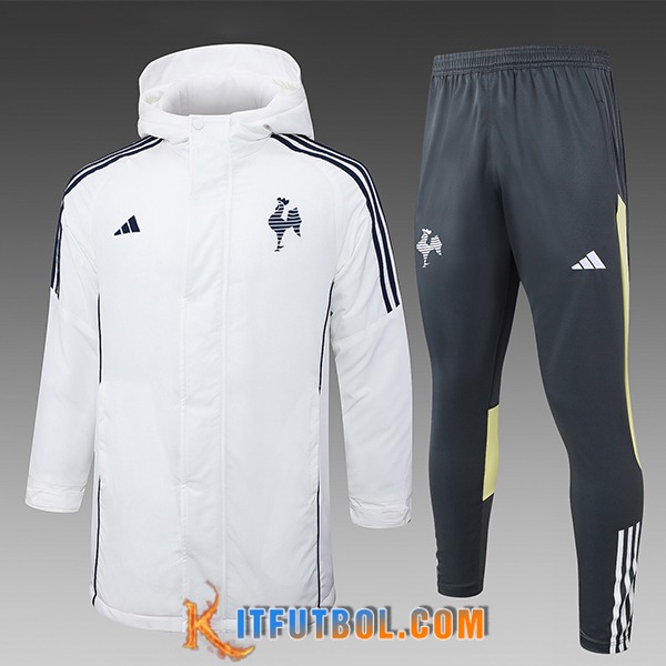 Chandal Plumas Con Capucha Atlético Mineiro Blanco/Negro/Gris/Amarillo 2024/2025