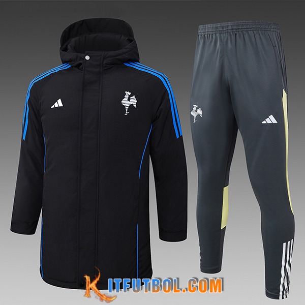 Chandal Plumas Con Capucha Atlético Mineiro Negro/Azul/Gris/Amarillo 2024/2025