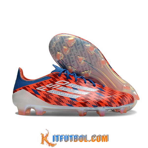 Adidas Botas De Fútbol F50 ELITE FG Naranja/Negro/Azul