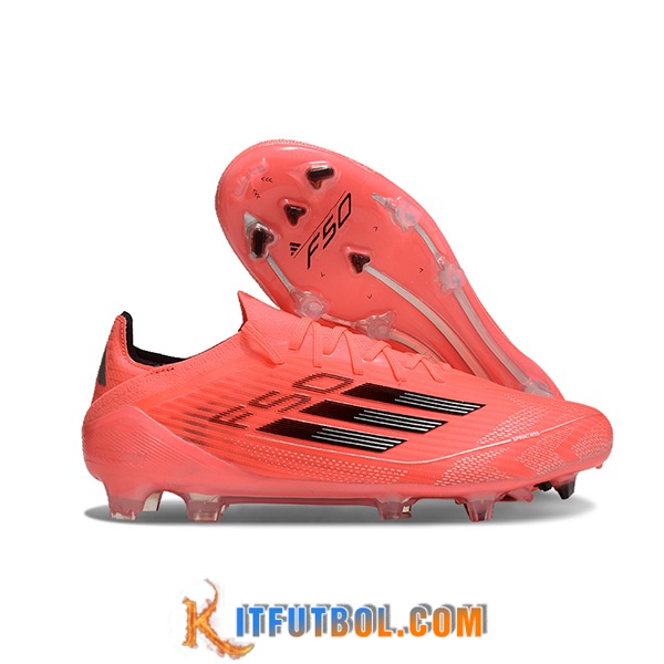 Adidas Botas De Fútbol F50 ELITE FG Naranja/Negro -02