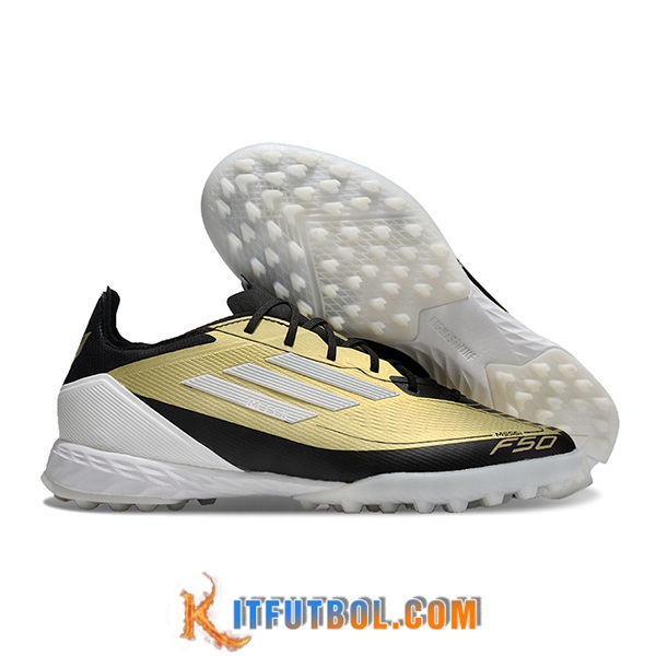 Adidas Botas De Fútbol F50 PRO TF Negro/Amarillo/Blanco
