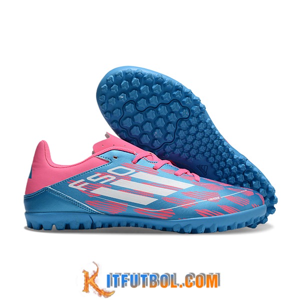 Adidas Botas De Fútbol F50 CLUB TF Azul/Rosa/Blanco