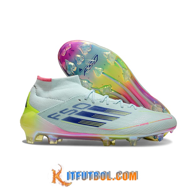 Adidas Botas De Fútbol F50 ELITE MID FG W Azul/Violeta/Amarillo