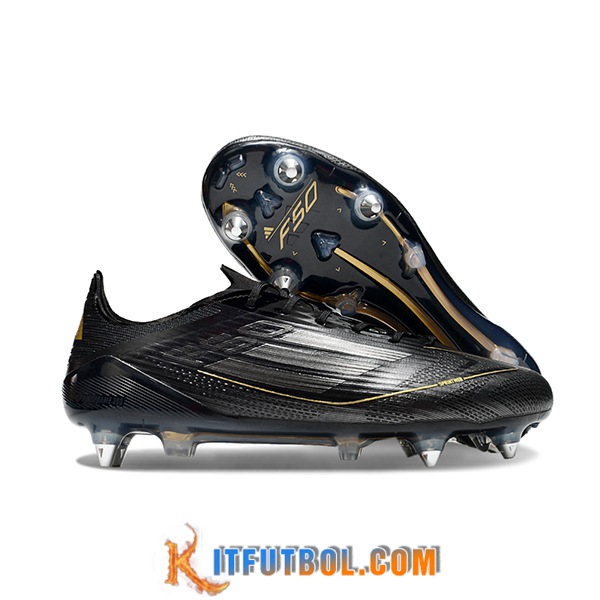 Adidas Botas De Fútbol F50 ELITE SG Negro/Amarillo