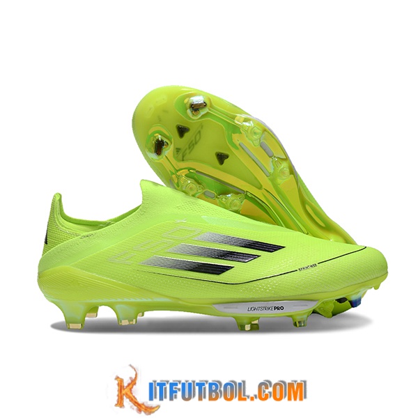 Adidas Botas De Fútbol F50 Elite Laceless SG Verde/Negro