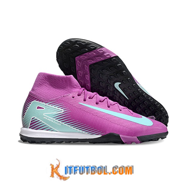 Nike Botas De Fútbol Air Zoom Mercurial Superfly X Elite TF Violeta/Azul