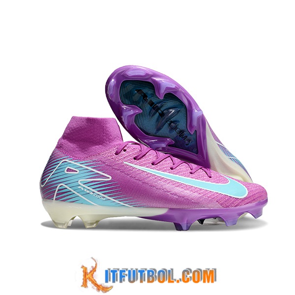 Nike Botas De Fútbol Air Zoom Mercurial Superfly IIX Elite FG Violeta/Azul