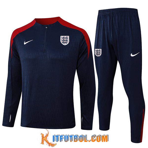Chandal Equipos De Futbol Inglaterra Azul/Rojo 2024/2025 -02