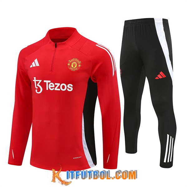 Chandal Equipos De Futbol Manchester United Rojo/Negro/Blanco 2024/2025 -02