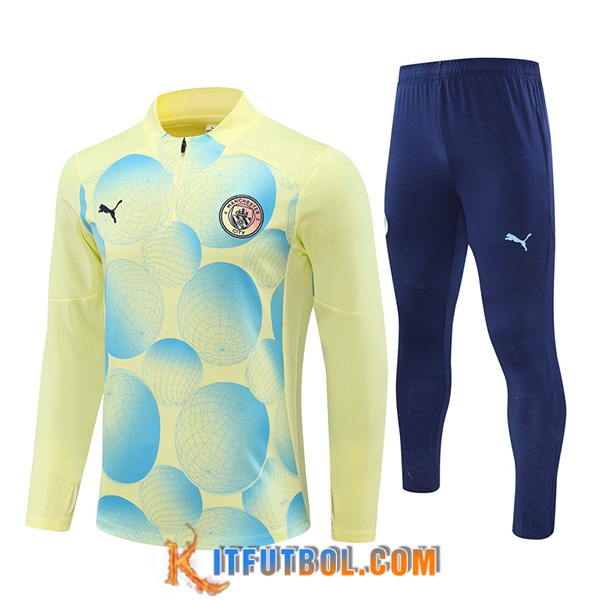 Chandal Equipos De Futbol Manchester City Amarillo/Azul 2024/2025