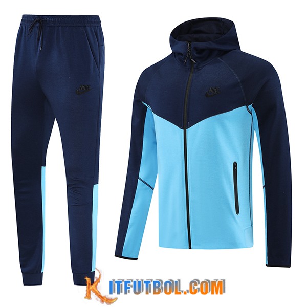 Chaqueta Con Capucha Chandal Rompevientos Adidas Azul 2024/2025