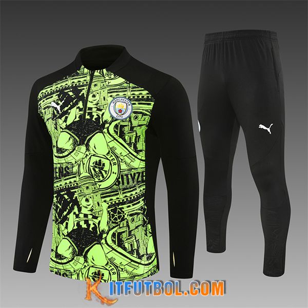 Chandal Equipos De Futbol Manchester City Ninos Verde/Negro 2024/2025