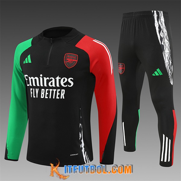 Chandal Equipos De Futbol Arsenal Ninos Negro/Verde/Rojo 2024/2025 -03